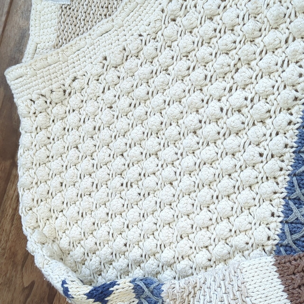 Patchwork Textured Knit Sweater - Picture 7 of 10